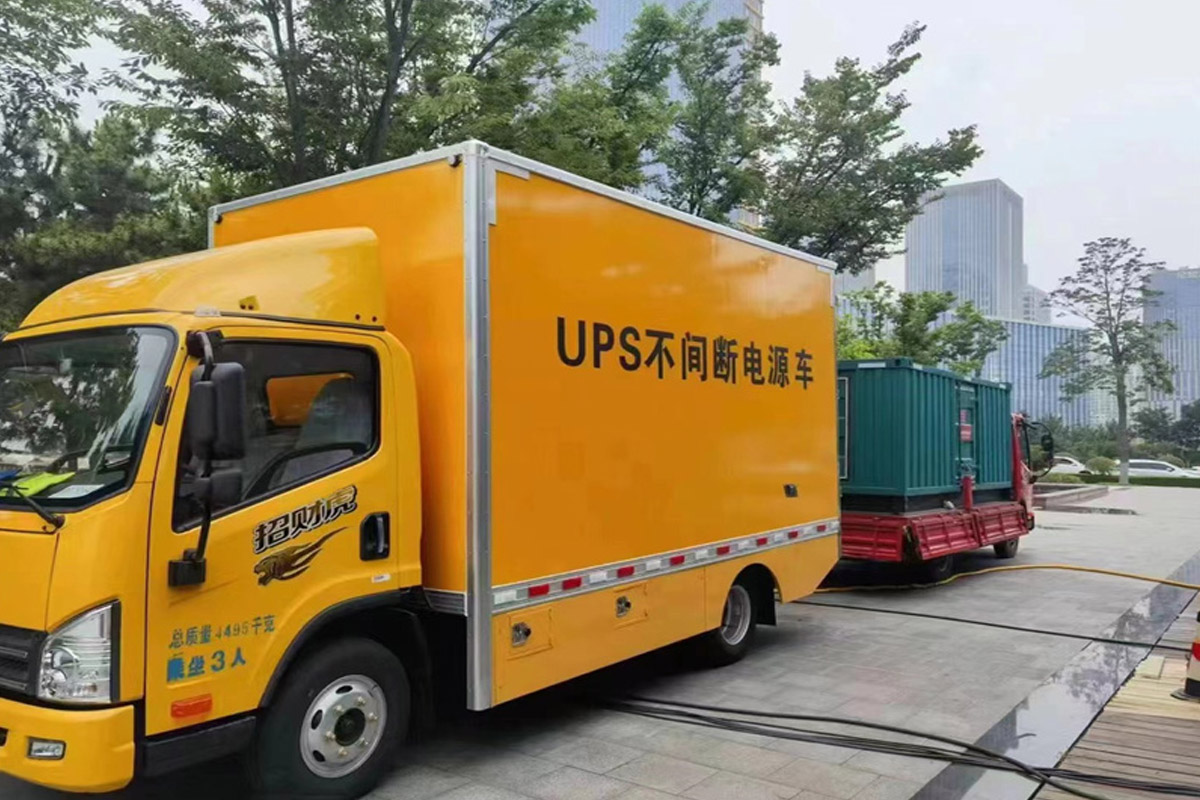 玉环发电机租赁施工现场